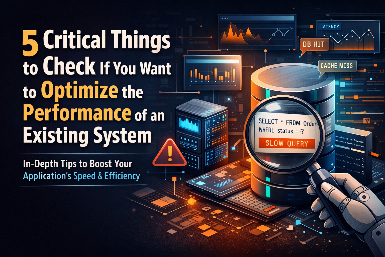 5 Critical Things to Check if You Want to Optimize the Performance of an Existing System