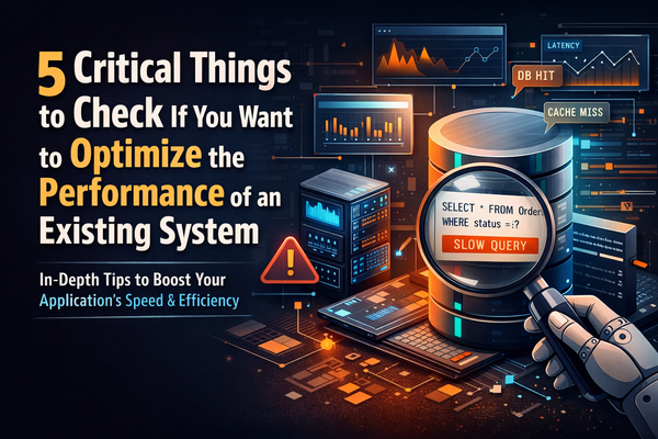 5 Critical Things to Check if You Want to Optimize the Performance of an Existing System